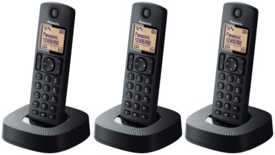 Panasonic - Cordless Telephone & Answer Telephone - Triple